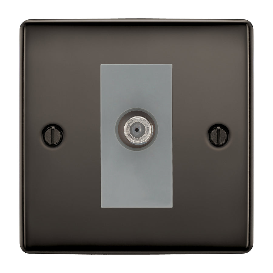 BG Nexus Metal Black Nickel Satellite Socket NBN64G