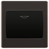 BG Nexus Screwless Black Nickel Hotel Key Card Switch FBNKYCSB