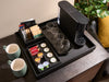 Corby Highland Large Tray in Black Leather