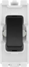 BG RPCDB12C Evolve Grid Black 20A 20AX 2 Way 1 Pole Centre-Off Switch Module