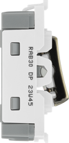 BG RAB30 Nexus Grid Antique Brass 20A Double Pole Switch Module