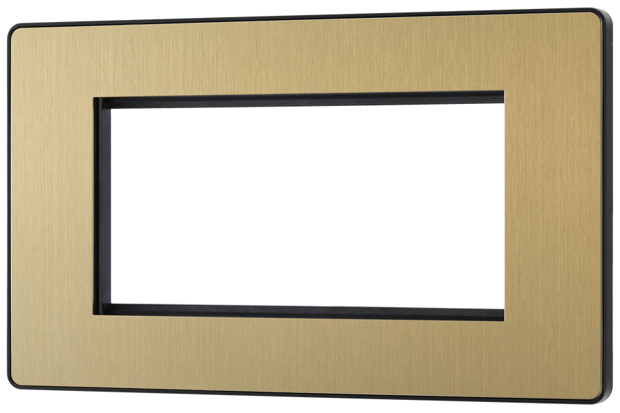 PCDSBEMR4B Front - The Euro Module range from British General combines plates and interchangeable modules so you can configure your own bespoke switches and sockets.