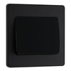 BG Evolve Matt Black 1 Gang 20A 16AX 2 Way Wide Rocker Light Switch PCDMB12WB with 25mm Steel Back Box
