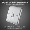 BG NBS14 Nexus Metal Brushed Stainless Steel Bell Push Switch