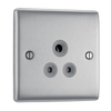 NBS29G Front - This 5A round pin socket from British General can be used to connect lamps to a lighting circuit.