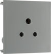 BG EM2ASG Euro Module 2A Round Pin Unswitched Socket - Grey