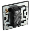 BG Evolve PCDCP81B Polished Copper 1 Gang 200W Intelligent Trailing Edge Dimmer Switch - Black Insert