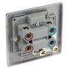 BG Nexus Antique Brass Single Plate 45A DP Neon Cooker Switch with Surface Pattress Back Box