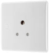 BG 829 Moulded Round Edge | White | 1 Gang 5A Unswitched Round Pin Socket