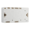 BG 878 Moulded White Round Edge 2 Gang 50mm | Surface Box