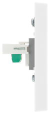 BG 9RJ11/2 Moulded Square Edge | White | 2 Gang RJ11 Screw Terminal Telephone Socket