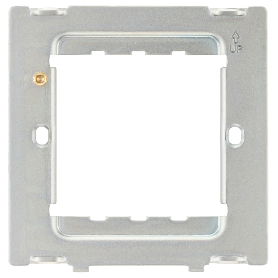 RFR12PCD Front - The Grid modular range from British General allows you to build your own module configuration with a variety of combinations and finishes. This frame is suitable for installation of Evolve Grid frontplates that fit 1 or 2 Grid modules.