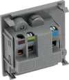BG EM2ASG Euro Module 2A Round Pin Unswitched Socket - Grey