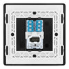 BG Evolve Matt Black 1 Gang Secondary Telephone Socket PCDMBBTS1B with 35mm Steel Back Box