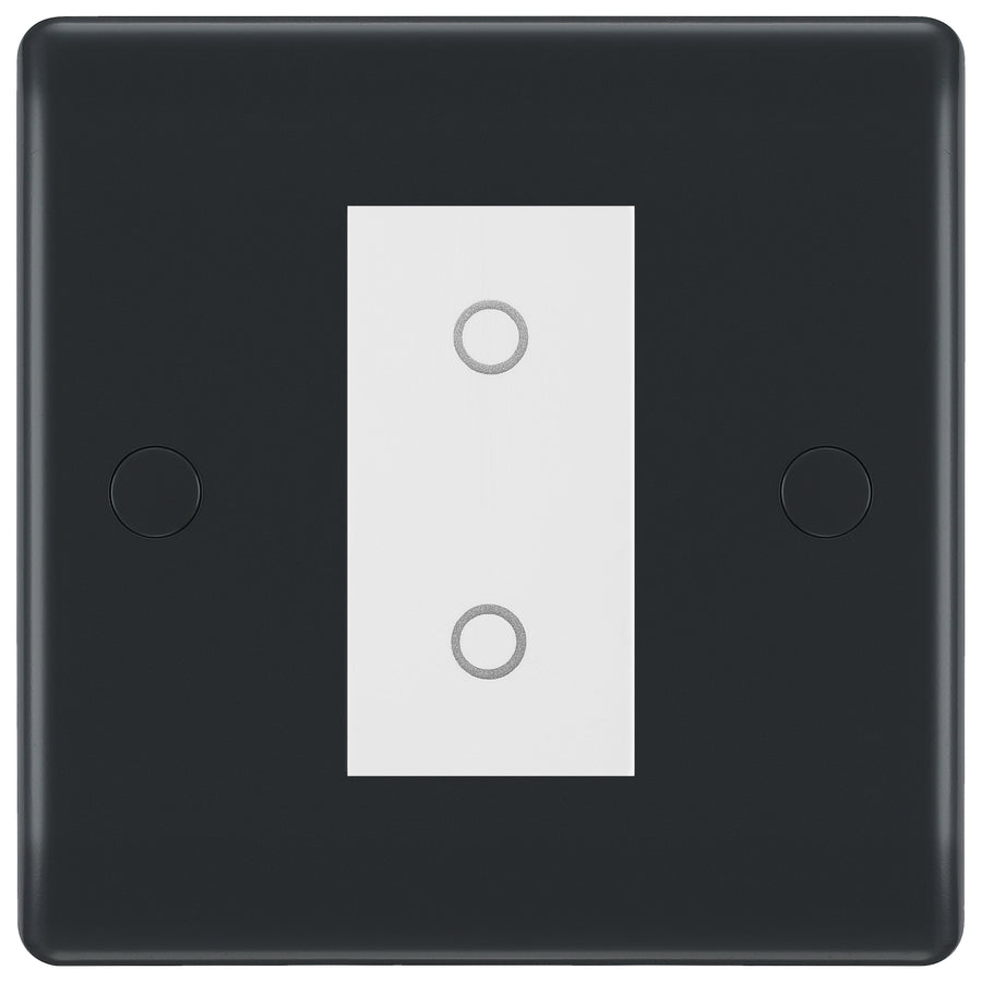 BG Part M 1 Gang Single Switch Master Touch Dimmer Graphite - White