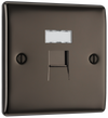 NBNRJ451 Front - This RJ45 ethernet socket from British General uses an IDC terminal connection and is ideal for home and office providing a networking outlet with ID window for identification.