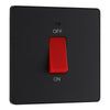 BG Evolve Matt Black 45A DP Single Plate + Neon PCDMB74B with 35mm Steel Back Box