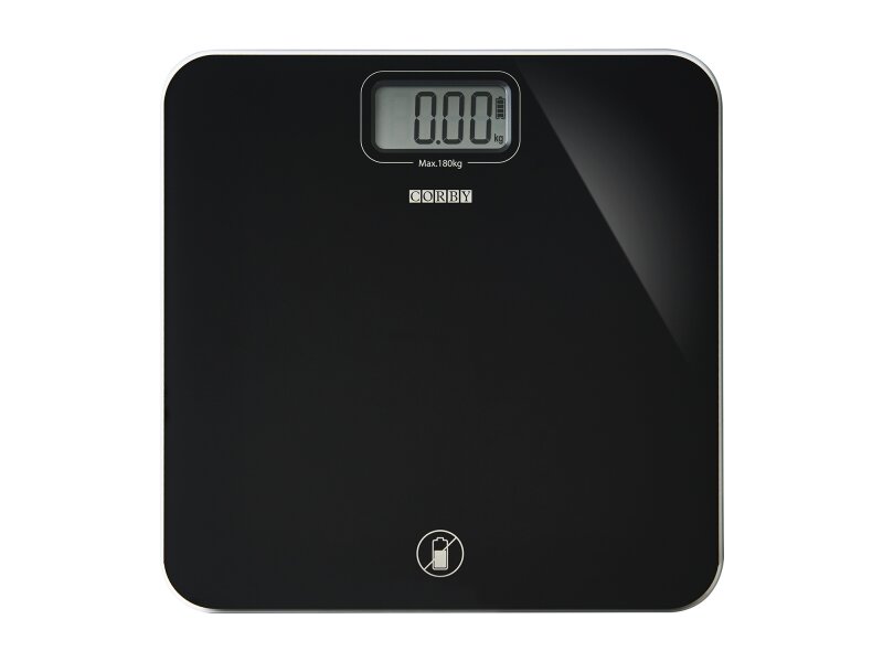 Corby Marsden Battery Free Bathroom Scales in Black
