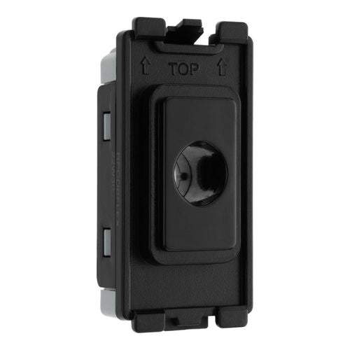 BG RPCDBFLEX Evolve Grid Black 10mm Flex Outlet Module
