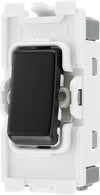 BG RFB30 Nexus Grid | Matt Black | 20AX 2 Pole Switch Module