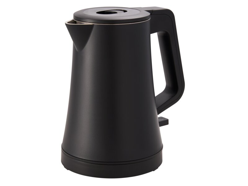 0.6L Doubled Walled Kettle (SD-132) in Black - UK Plug