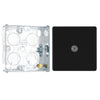 BG Screwless Matt Black 1 Gang Coaxial TV Socket FFB60 with 25mm Steel Back Box