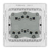 BG Evolve Brushed Steel 3 Gang 20A 16AX 2 Way Light Switch PCDBS43W with 35mm Steel Back Box