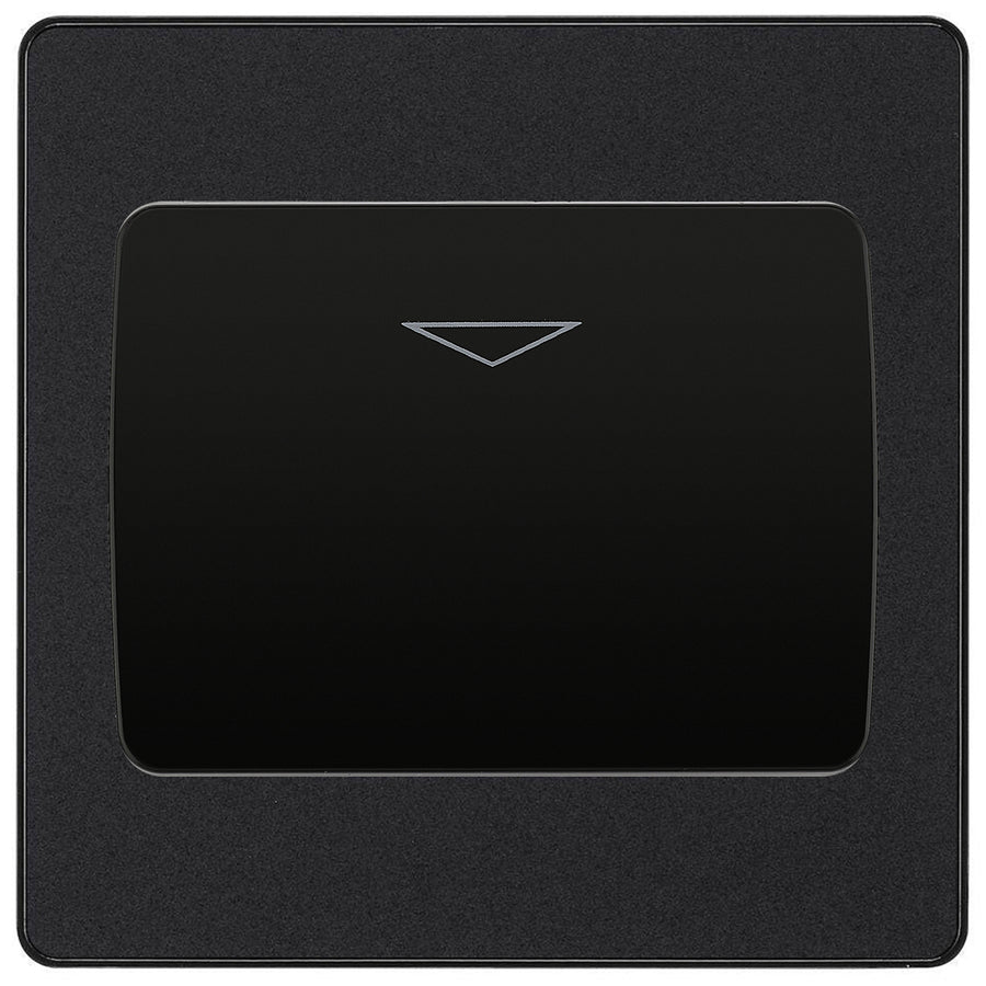 BG Evolve Matt Black Hotel Key Card Switch PCDMBKYCSB