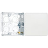 BG Evolve Pearlescent White Intermediate Edge to Edge Rocker Switch PCDCL13EW with 25mm Steel Back Box