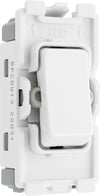 BG RPCDW13 Evolve Grid White 20A 20AX Intermediate 1 Pole Switch Module