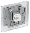 NPCRJ451 Back - This RJ45 ethernet socket from British General uses an IDC terminal connection and is ideal for home and office providing a networking outlet with ID window for identification.