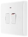 BG 853 Moulded Round Edge | White | 13A 2 Pole Flex Outlet Neon Switched Fused Connection Unit