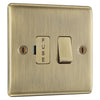 BG Nexus Antique Brass 13A Switched Fused Connection Unit NAB50 with 35mm Steel Back Box