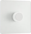 BG PCDCL81W Pearlescent White Evolve 1 Gang 200W Intelligent Trailing Edge Dimmer Switch - White Insert