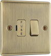 NAB50 Front - This switched and fused 13A connection unit from British General provides an outlet from the mains containing the fuse and is ideal for spur circuits and hardwired appliances. 