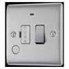 BG Nexus Brushed Steel 13A Flex Output Neon Switched Fused Connection Unit NBS53 with 35mm Steel Back Box