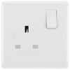 BG 821 Moulded Round Edge | White | 1 Gang 13A 1 Pole Switched Socket