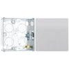 BG Evolve Brushed Steel 1 Gang Blank Plate PCDBS94W with 25mm Steel Back Box