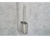 Corby Sana Toilet Brush & Holder in Polished Steel & Black