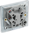 FPC55 Back - This 13A fused and unswitched connection unit from British General provides an outlet from the mains containing the fuse ideal for spur circuits and hardwired appliances.