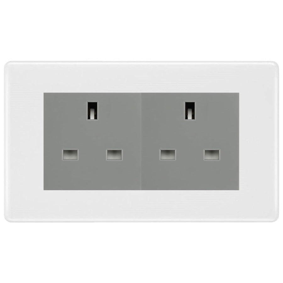 BG Nexus White Moulded 4 Gang 13A Unswitched Socket - NWM4GUSSG