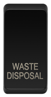 BG RRWDISPCDB Evolve Grid Black 'WASTE DISPOSAL' Rocker