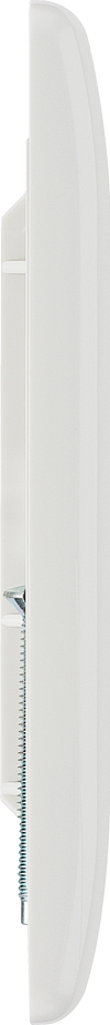 BG 8EMS1 Round Edge | White | 1 Module Square Euro Module Front Plate