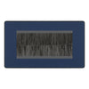 BG Evolve Matt Blue Screwless Double 4 Gang Brush Cable Entry