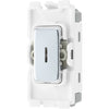 BG RPC12KY Nexus Grid Polished Chrome 20AX 2 Way 1 Pole Key Switch Module