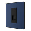 BG Evolve Matt Blue Single Master Telephone Socket PCDDBBTM1B with 25mm Steel Back Box