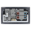 BG Nexus Matt Black 45A Switch 13A Switched Socket Cooker Control Unit NFB70B with 25mm Steel Back Box