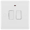 BG 853 Moulded Round Edge | White | 13A 2 Pole Flex Outlet Neon Switched Fused Connection Unit
