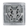 BG Nexus Polished Chrome 13A Unswitched Fused Connection Unit NPC54 with 35mm Steel Back Box