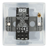 BG Nexus Polished Chrome 200W 2 Way Single Trailing Edge Dimmer Switch NPC81 with 25mm Steel Back Box